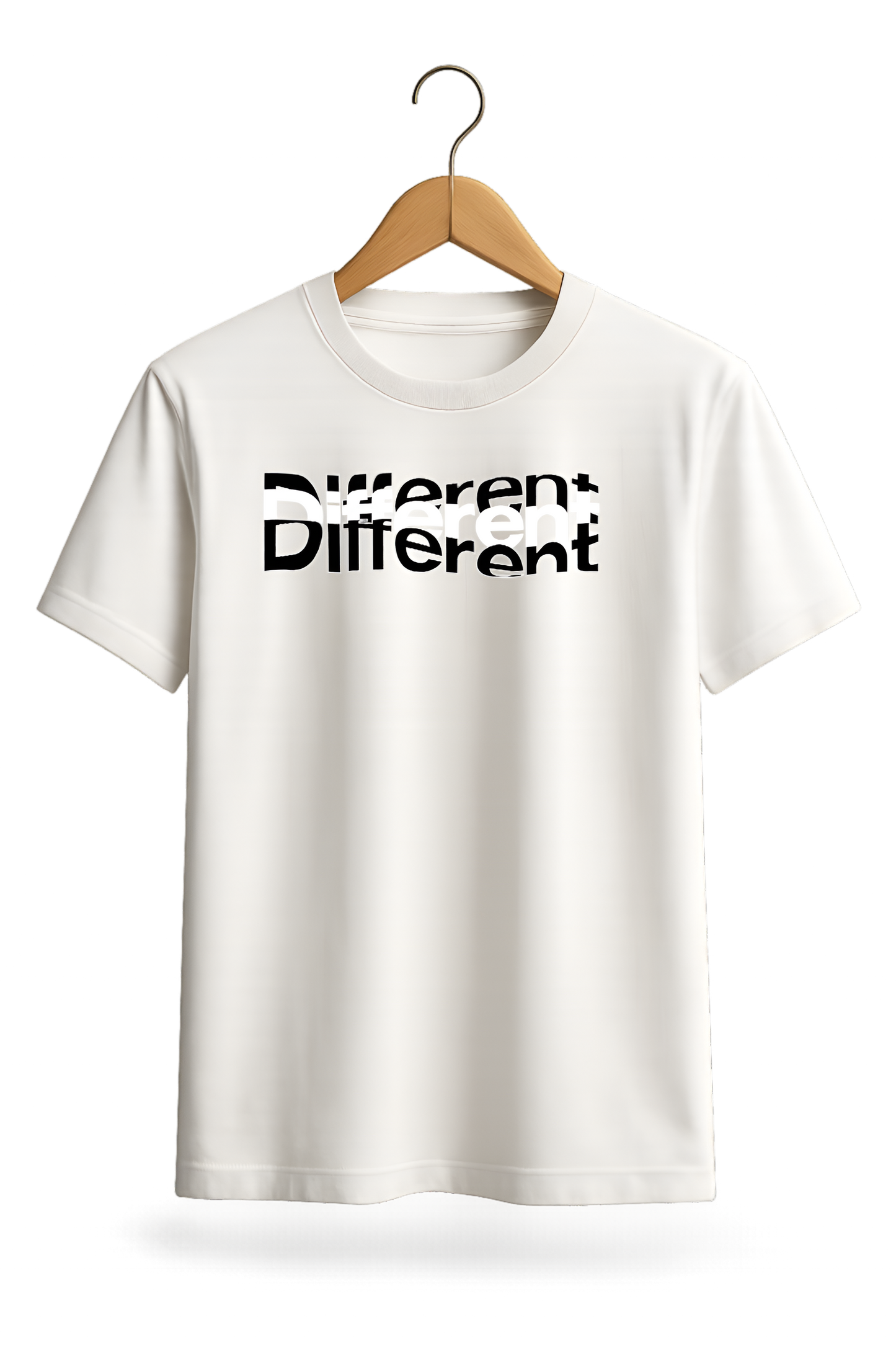 "Different" Typography Cotton T-Shirt - Minimalist Collection