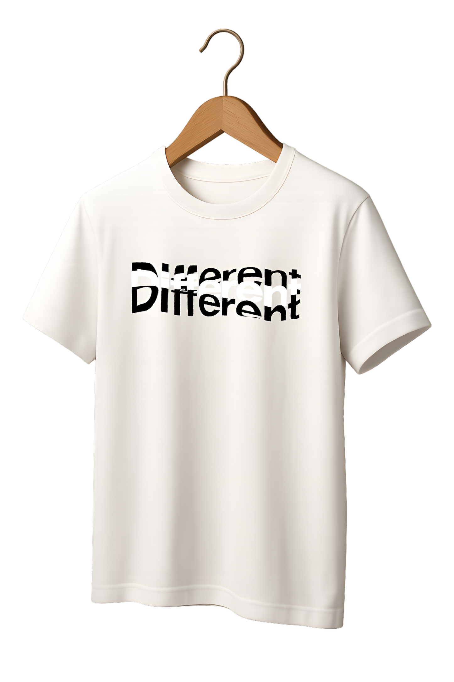 "Different" Typography Cotton T-Shirt - Minimalist Collection