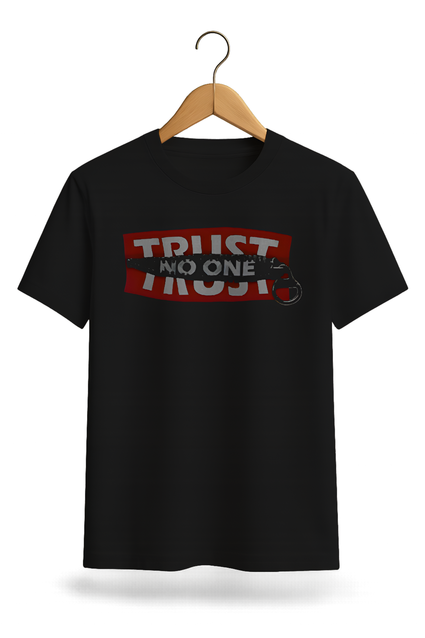 "Trust No One" Graphic Cotton T-Shirt - Minimalist Collection