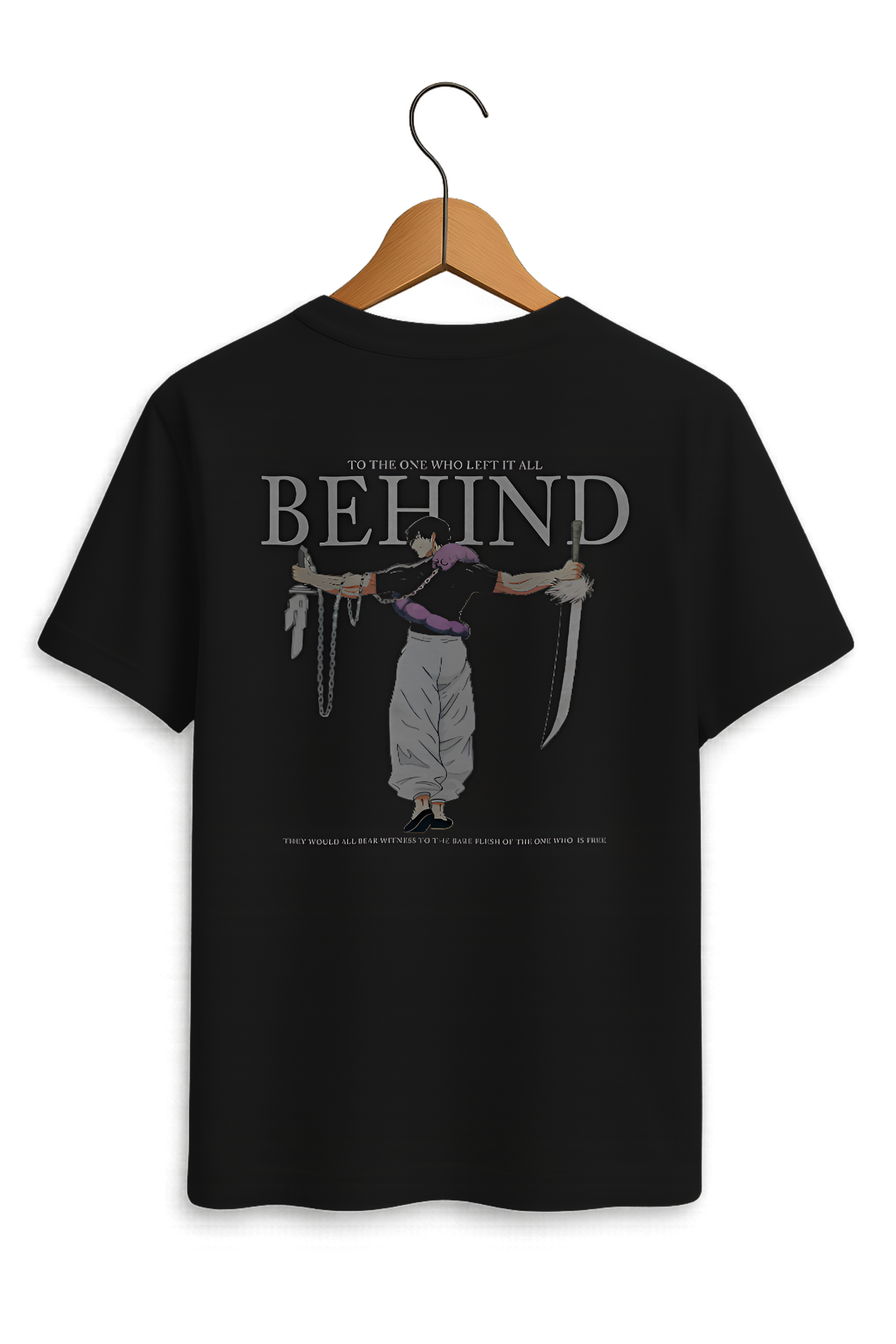 Behind Warrior Anime Graphic Tee