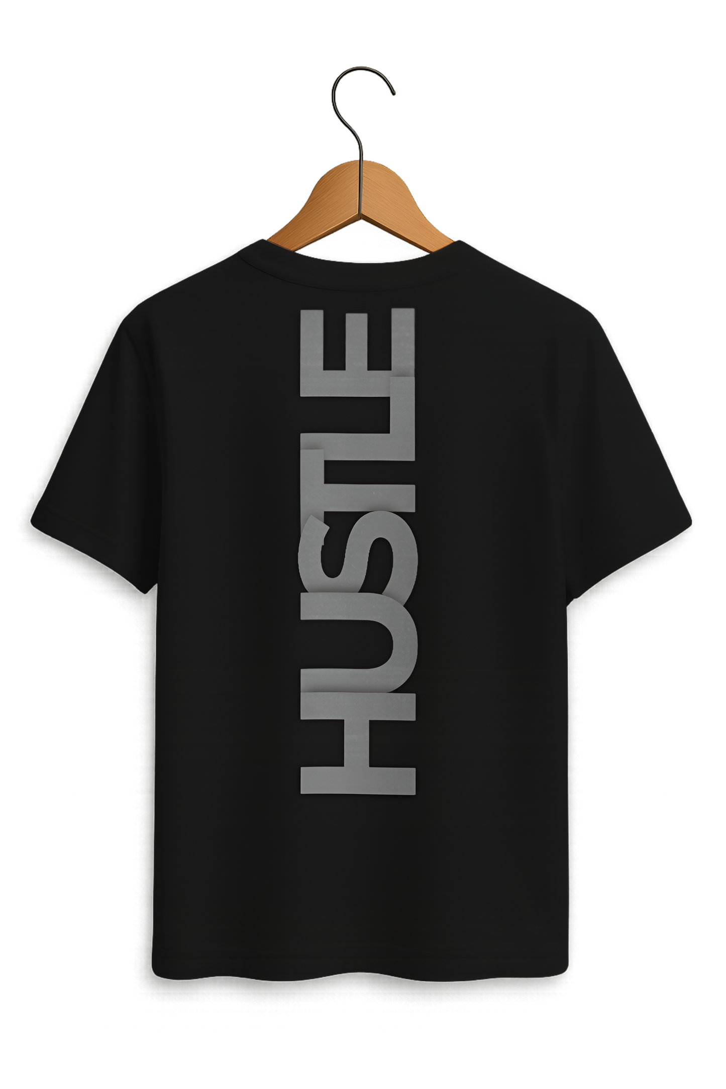 HUSTLE Vertical Typography Tee