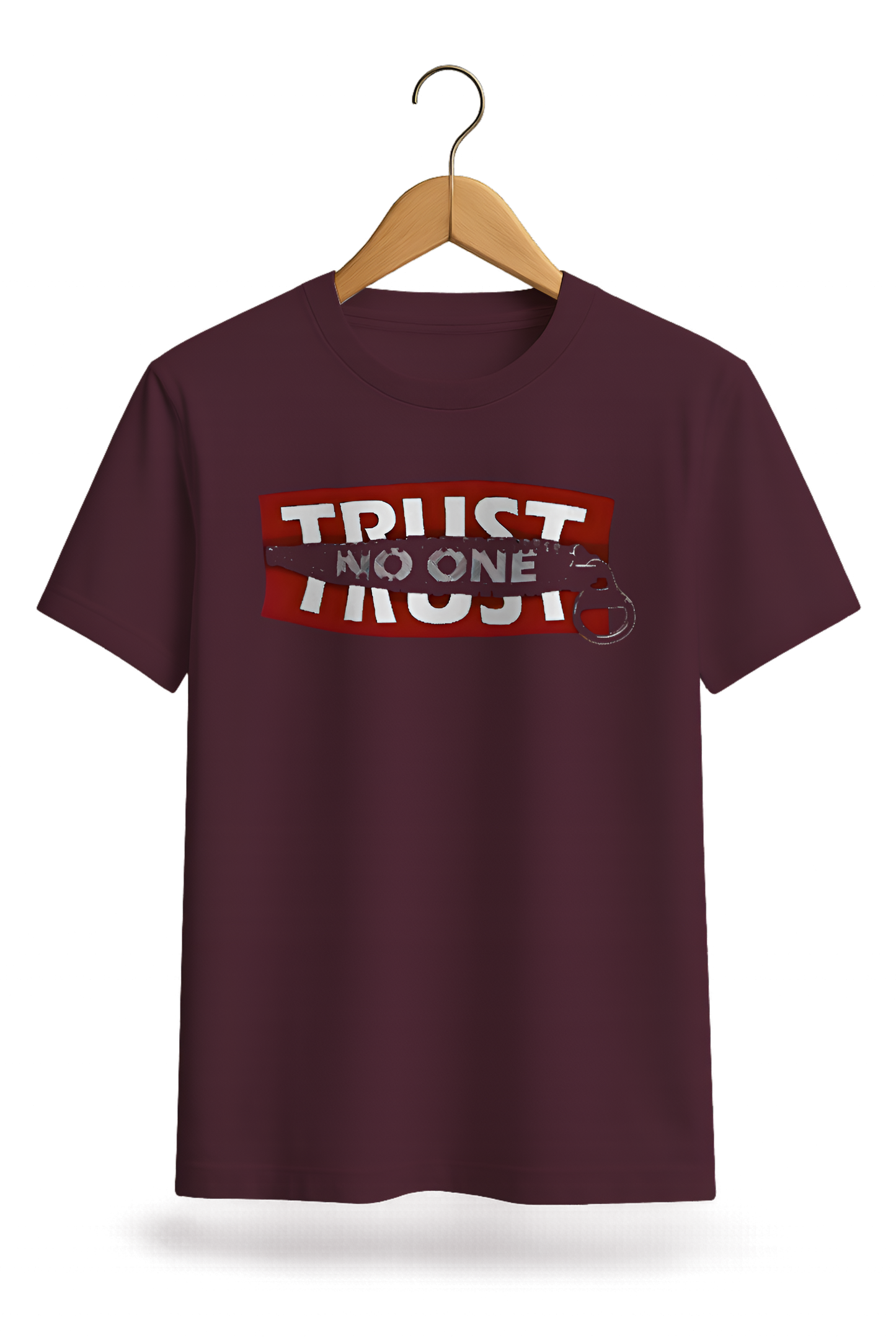 "Trust No One" Graphic Cotton T-Shirt - Minimalist Collection