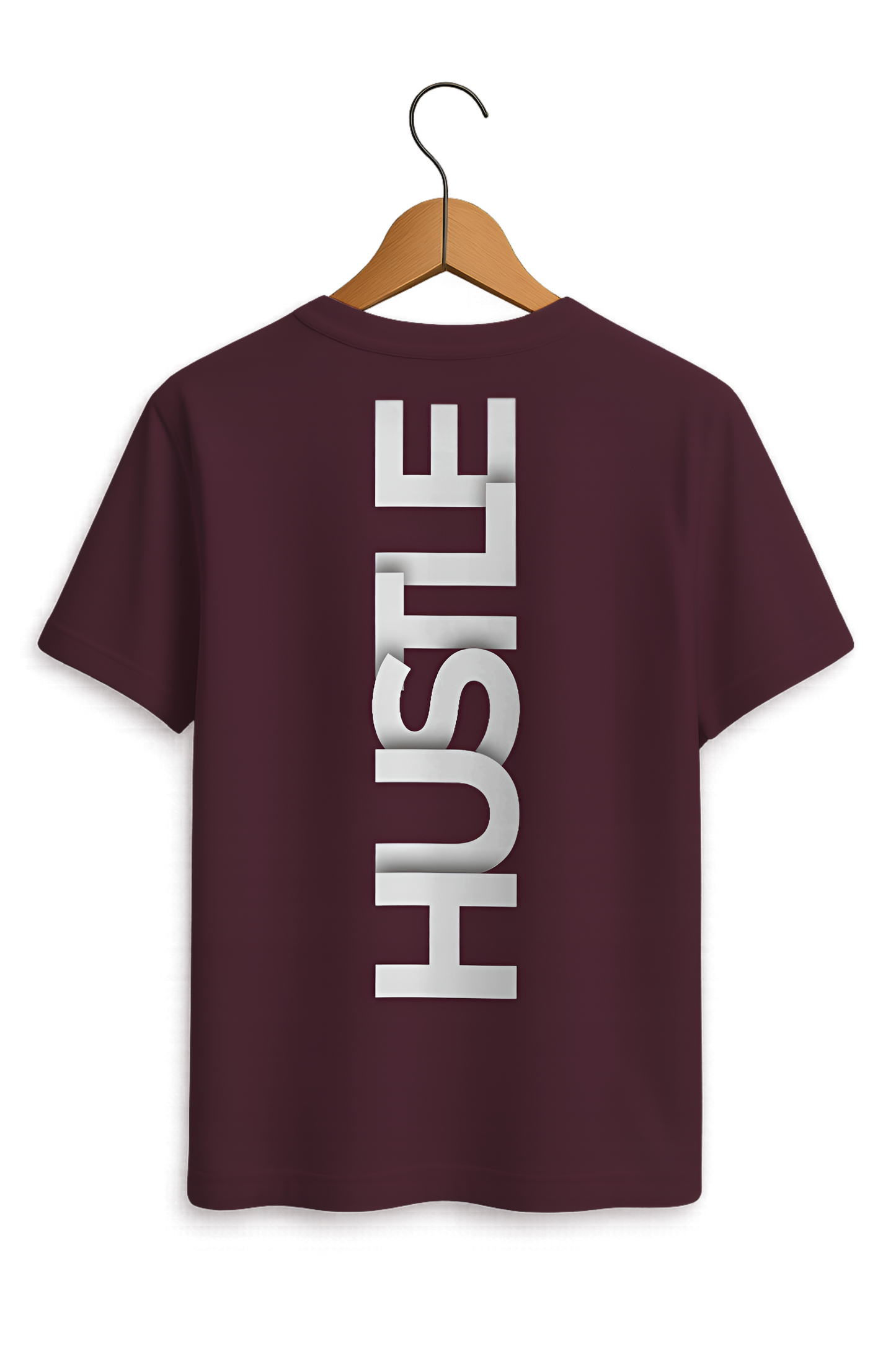 HUSTLE Vertical Typography Tee