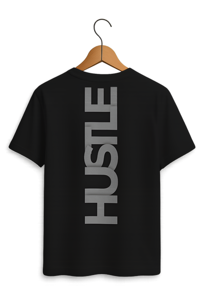 HUSTLE Vertical Typography Tee
