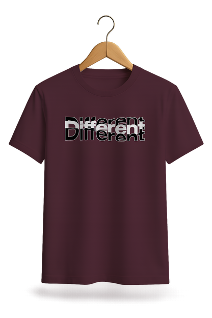 "Different" Typography Cotton T-Shirt - Minimalist Collection