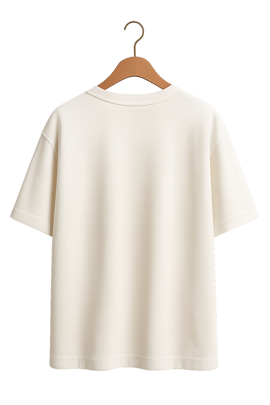 Premium Cotton Oversized T-Shirt - Essential Collection (Clean White)