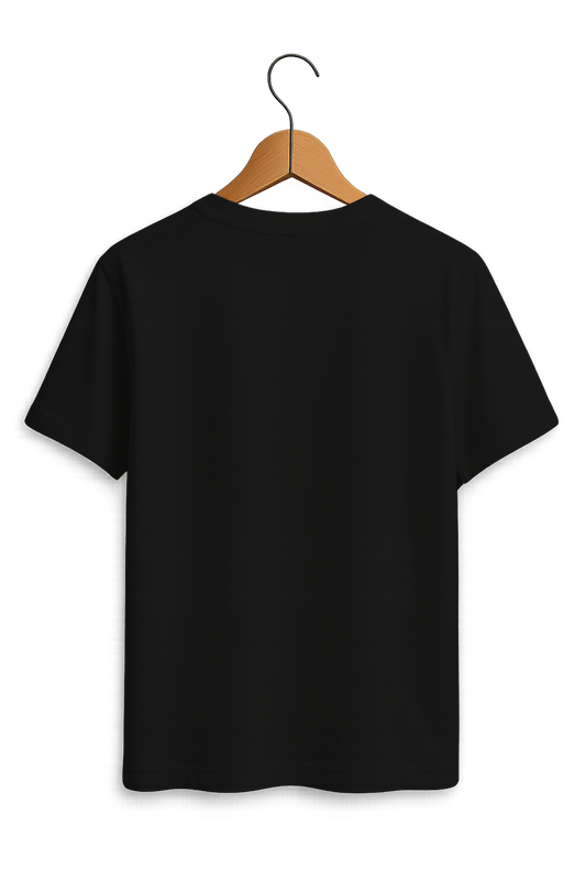 Premium Cotton Regular Fit T-Shirt - Essential Collection (Mono Black)