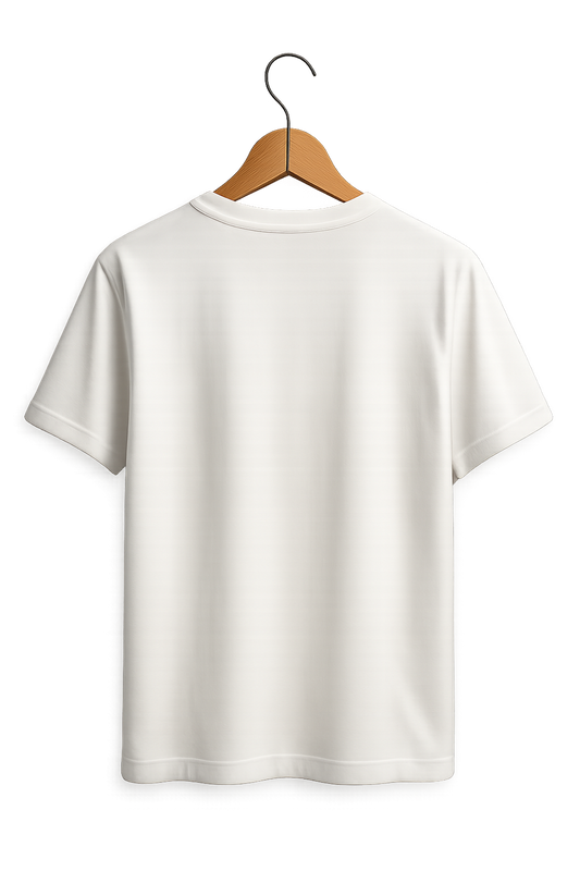 Premium Cotton Regular Fit T-Shirt - Essential Collection (Clean White)